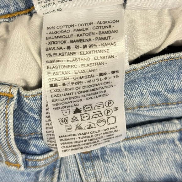 Levi’s Wedgie Straight Leg Raw-Hem Jeans Sz 29 - Picture 11 of 12